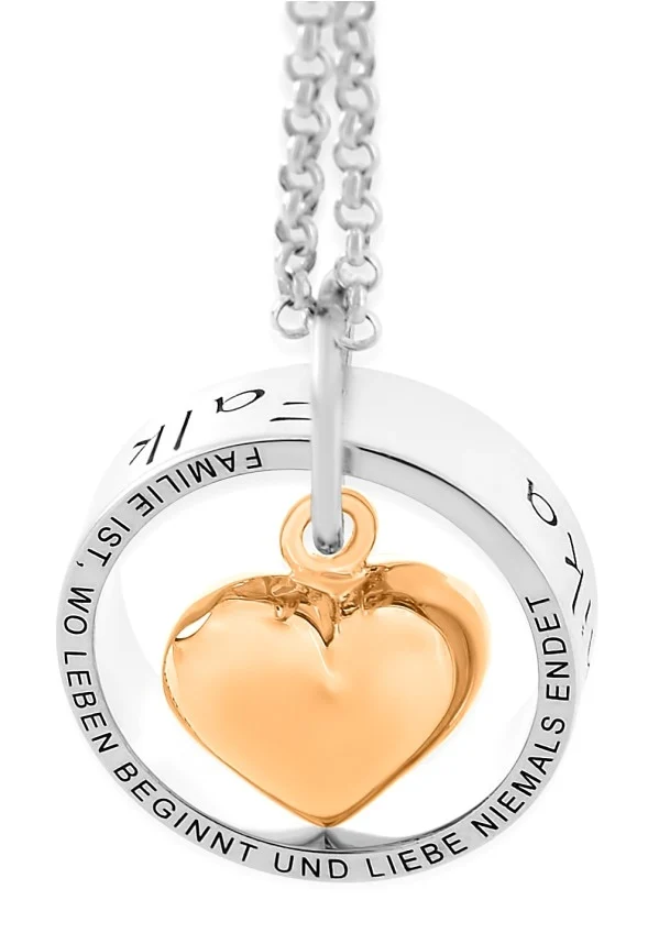 HALSKETTE DAMEN GRAVUR 925 SILBER SHMUCK GESCHENK OMA MUTTER RING KETTE