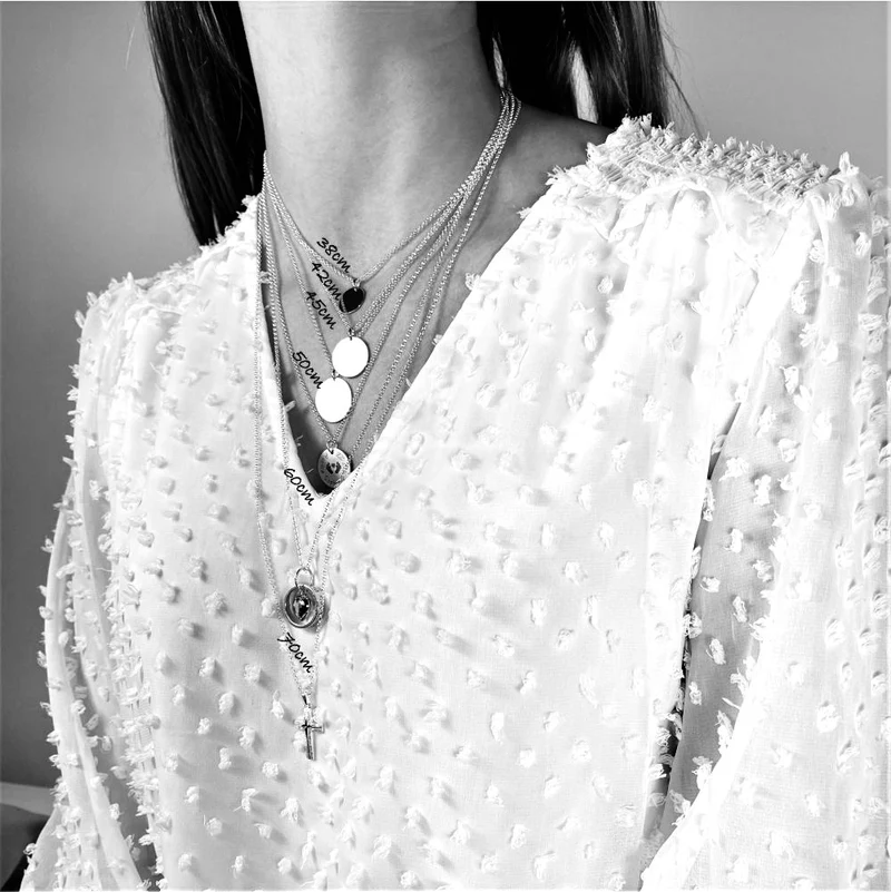 HALSKETTE DAMEN GRAVUR 925 SILBER SHMUCK GESCHENK OMA MUTTER RING KETTE