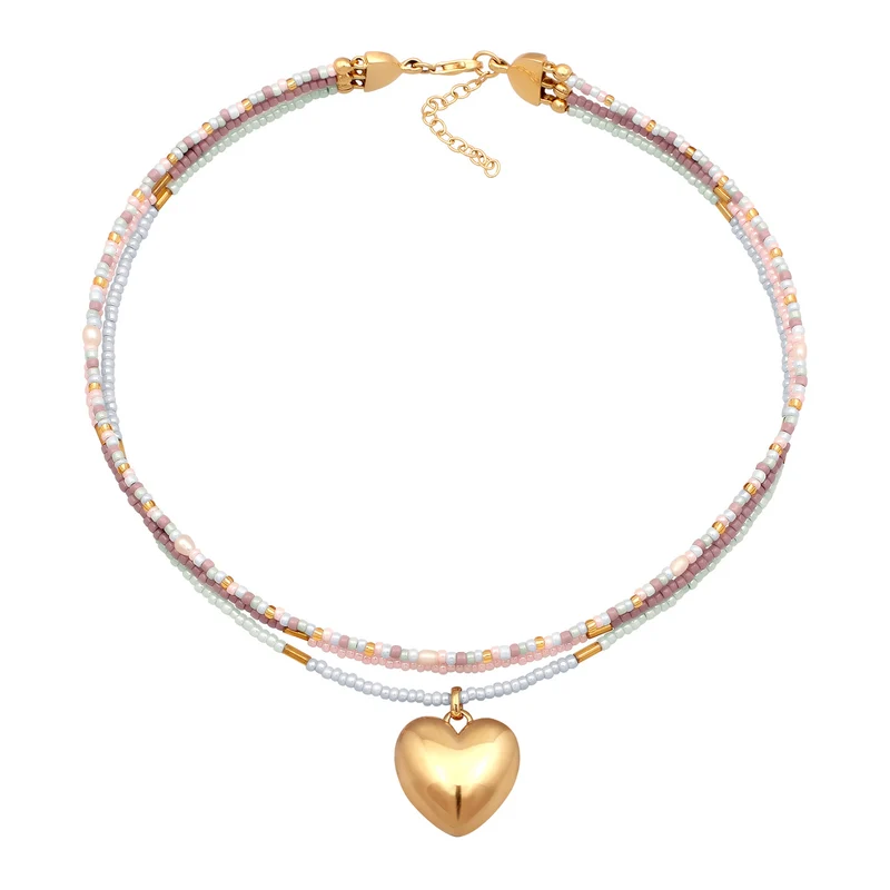 Choker Herz Beads| Süßwasserzuchtperlen