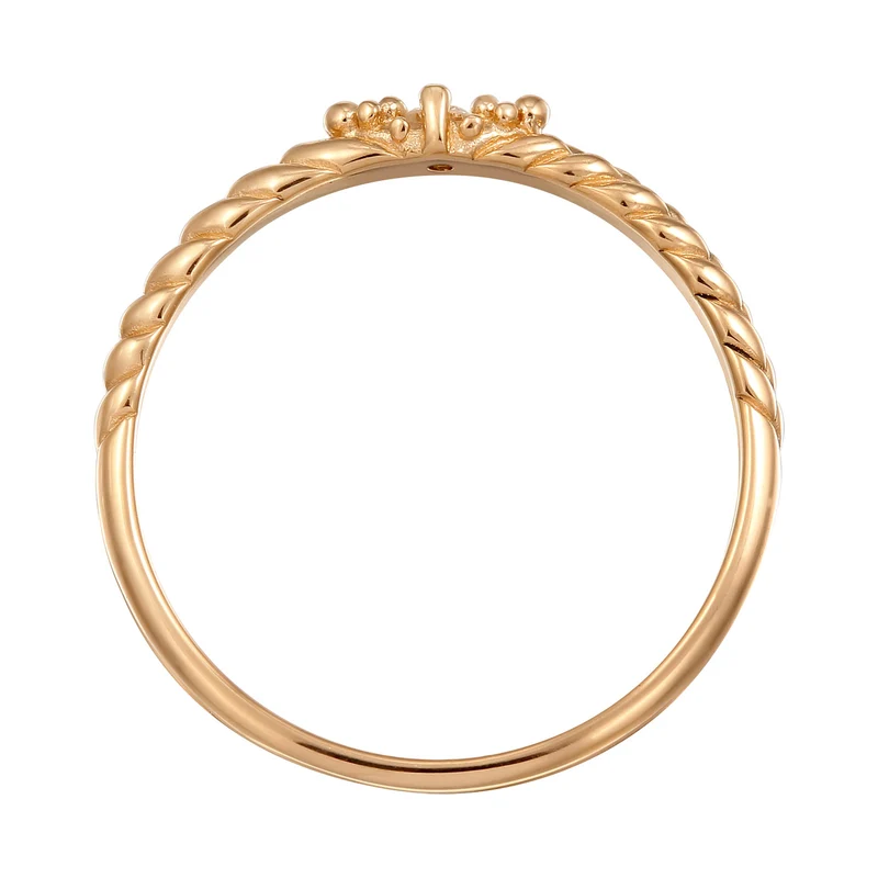 Verlobungsring Geflochten | Diamant (Weiß, 0.006 ct)