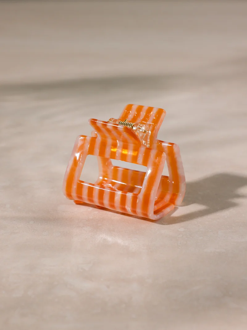 Classic Frame Haarklammer Orange-striped