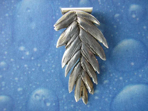 Dünengras Schmuck Anhänger Silber