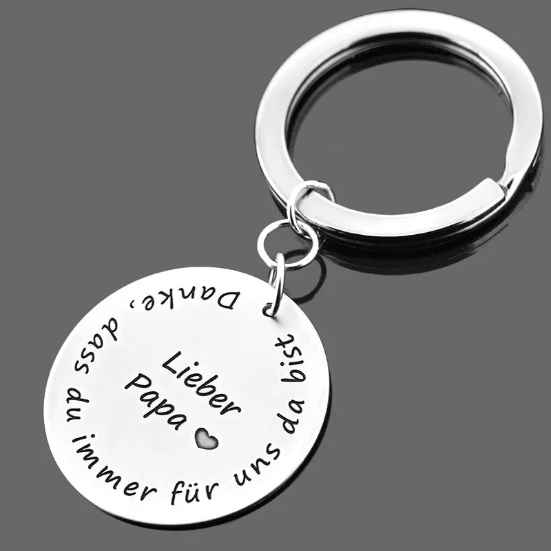 SCHLÜSSEL ANHÄNGER MIT GRAVUR HERREN GESCHENK ZUM VATERTAG HERREN ACCESSOIRE