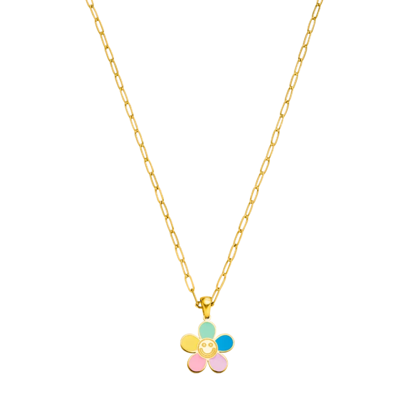 Sweet Life Multi Flower Kette 18K Vergoldet