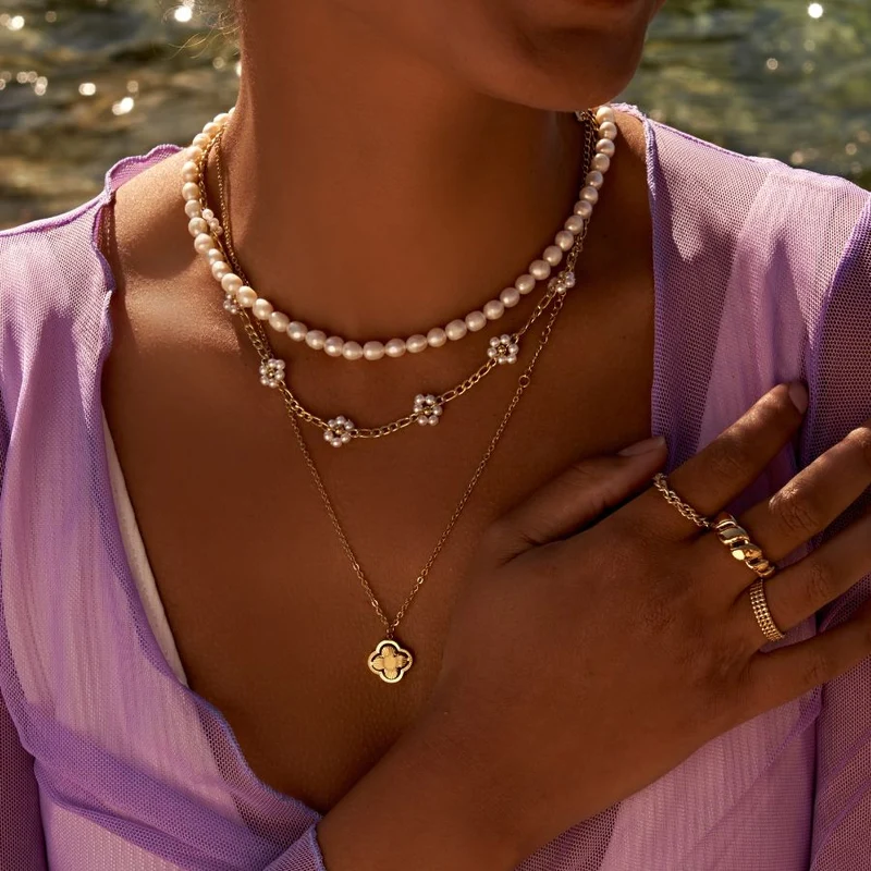 Sweet Life Lucky Leaf Kette 14K Vergoldet