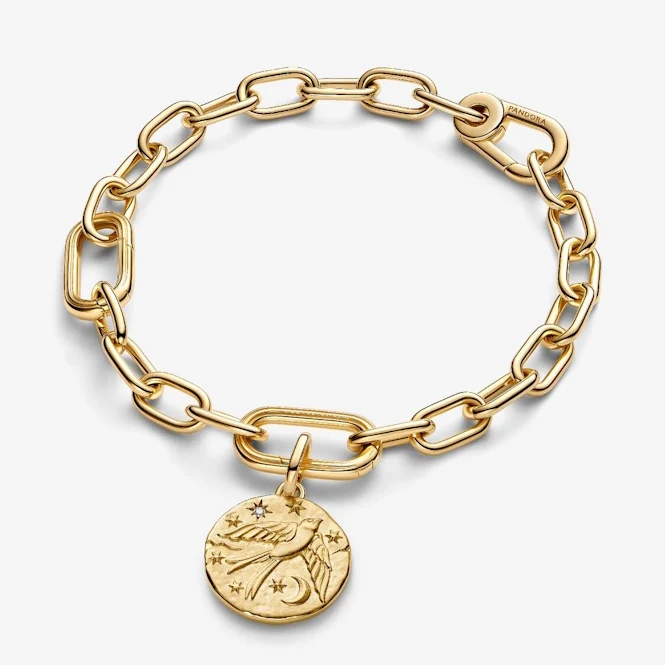 ME Gold Swallow Medallion Charms