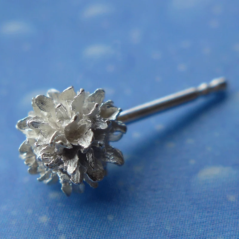 Blüten Schmuck Silber Kassuarine Ohrstecker xs