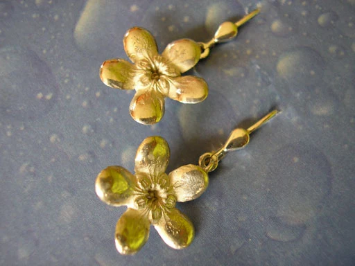 Blüten Ohrringe Silber Jasmin