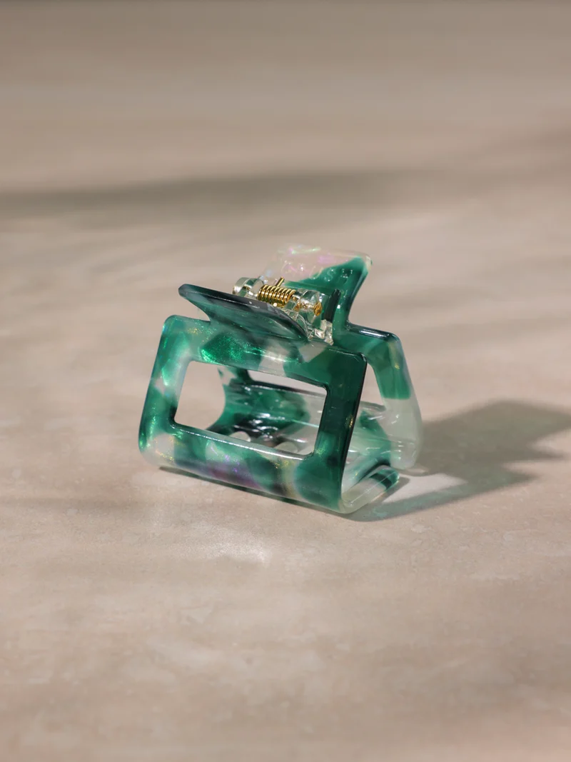 Classic Frame Haarklammer Emerald Green