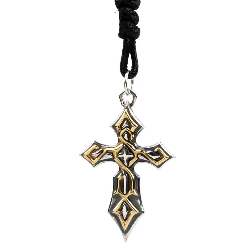 Vintage Fashion Original Silber Kreuz Anhänger