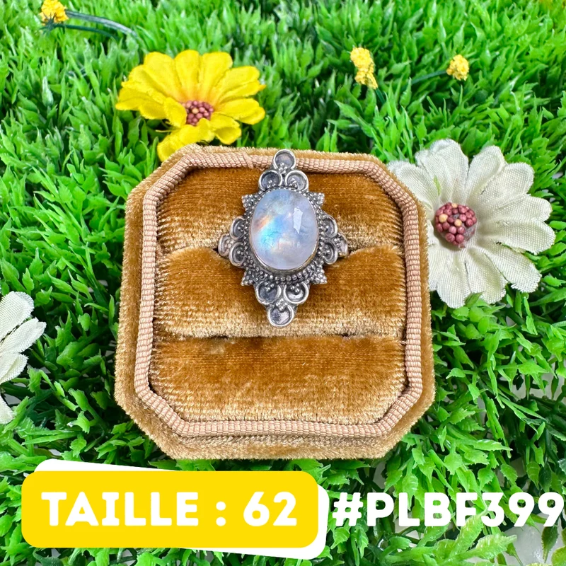 Ring mit blauem Feuermondstein #PLBF399