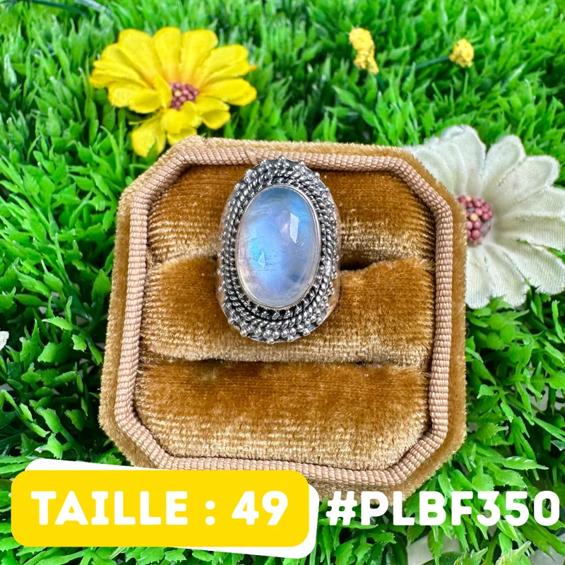 Ring mit blauem Feuermondstein #PLBF350