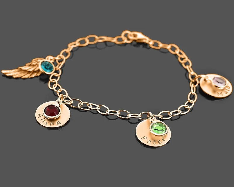 SCHMUCK STERNENKIND, ARMBAND MIT GRAVUR, GESCHENK FÜR MAMA