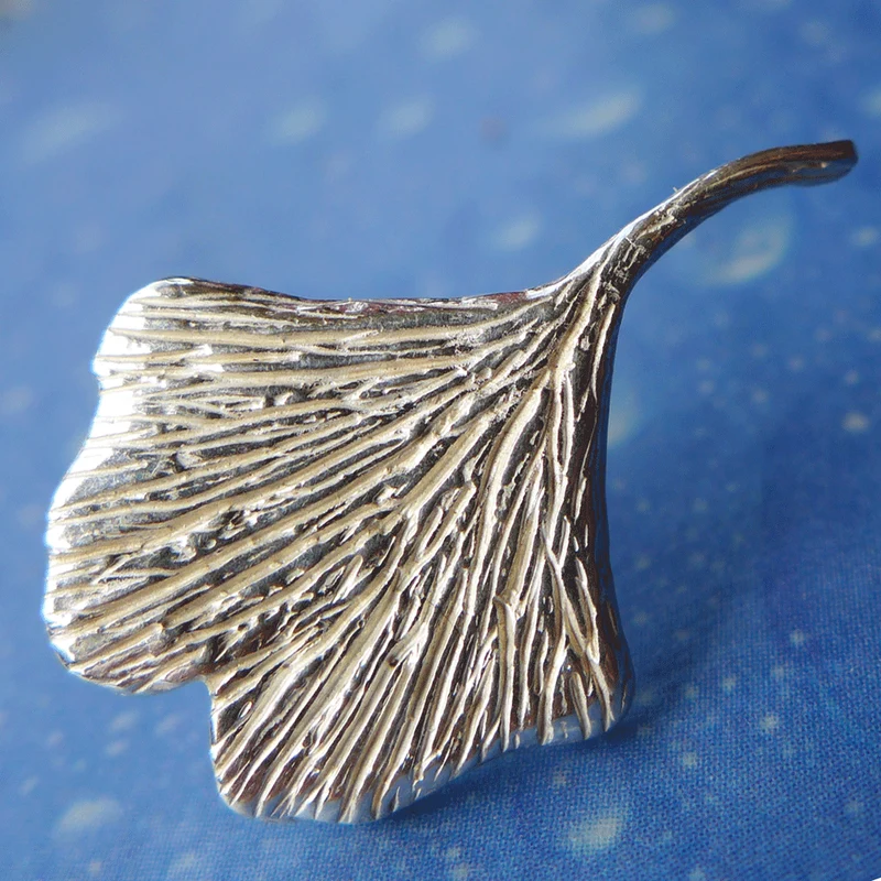 Blätterschmuck Ginkgo Ohrstecker