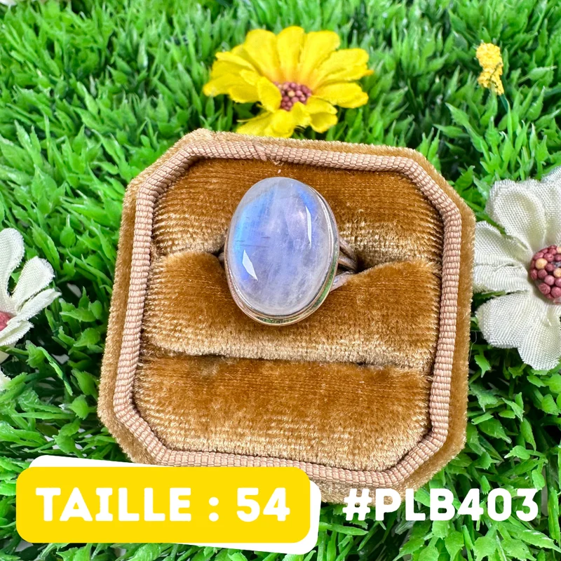 Ring mit blauem Feuermondstein #PLB403