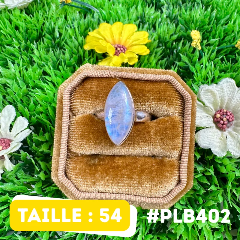 Ring mit blauem Feuermondstein #PLB402