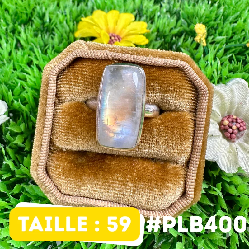 Ring mit blauem Feuermondstein #PLB400