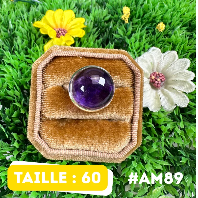 Amethystring aus 925er Sterlingsilber #AM89