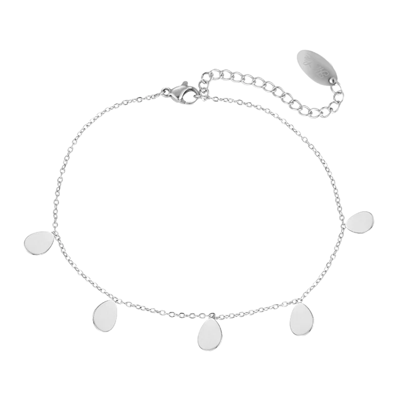 Sweet Life Teardrop Anklet 14K Vergoldet