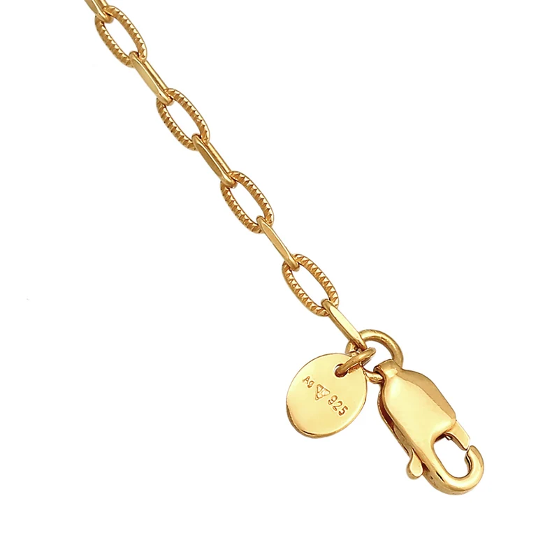 Barock Süßwasserperle Gliederkette 925 Silber