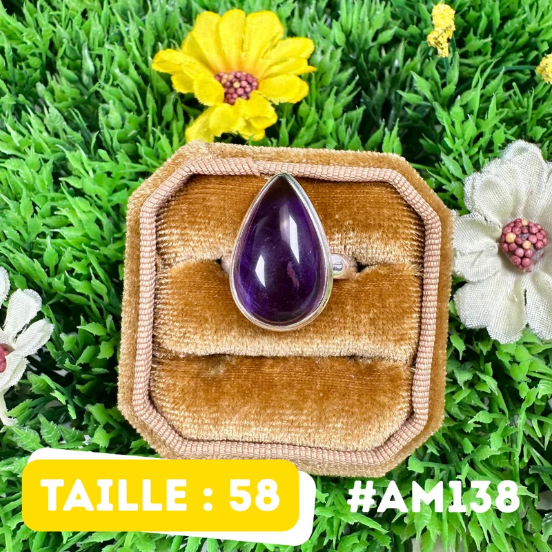 Amethystring aus 925er Sterlingsilber #AM138