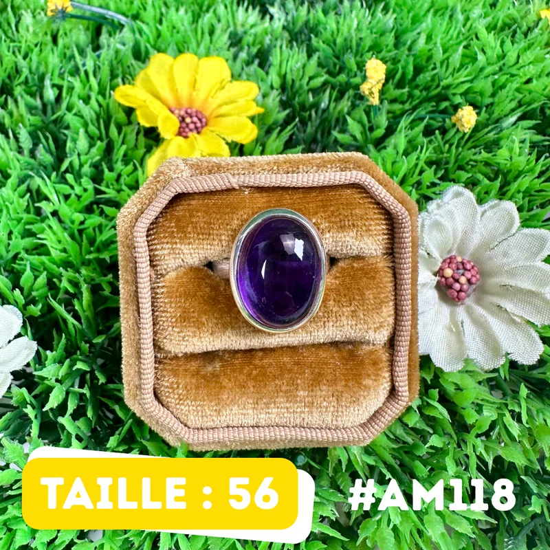 Amethystring aus 925er Sterlingsilber #AM118