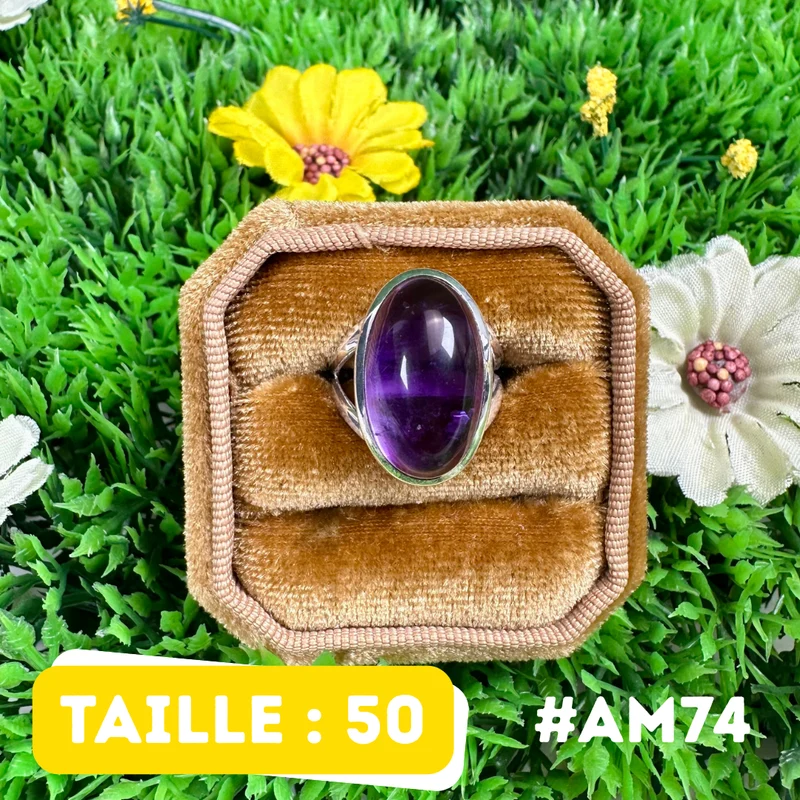 Amethystring aus 925er Sterlingsilber #AM74