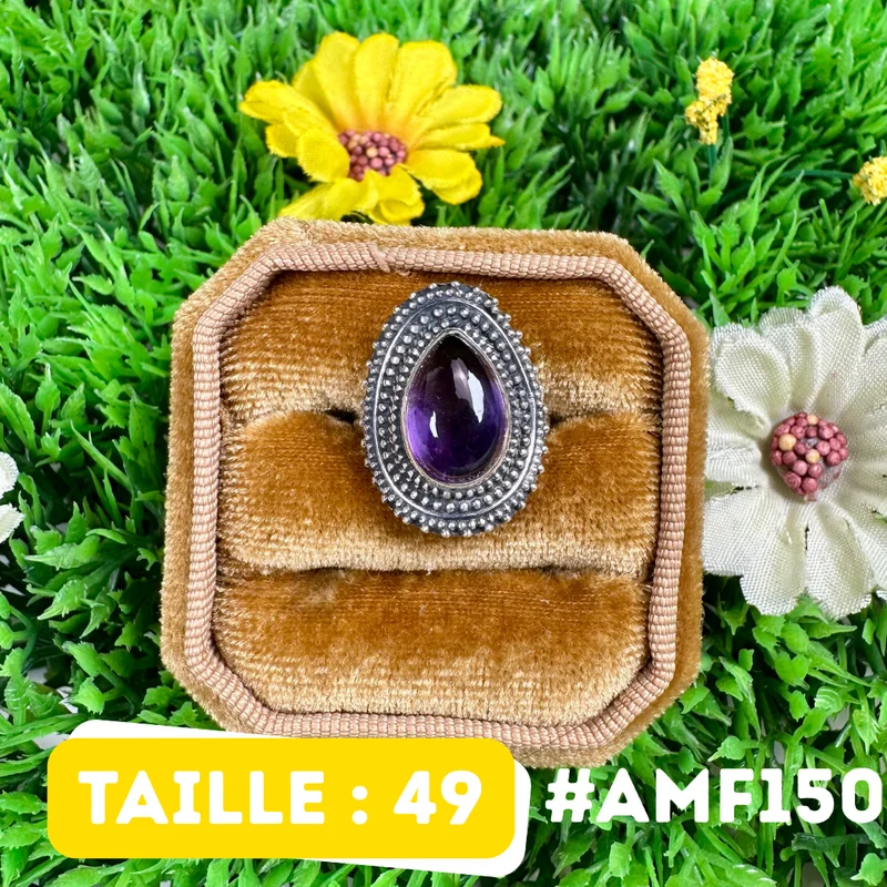 Amethystring aus 925er Sterlingsilber #AMF150