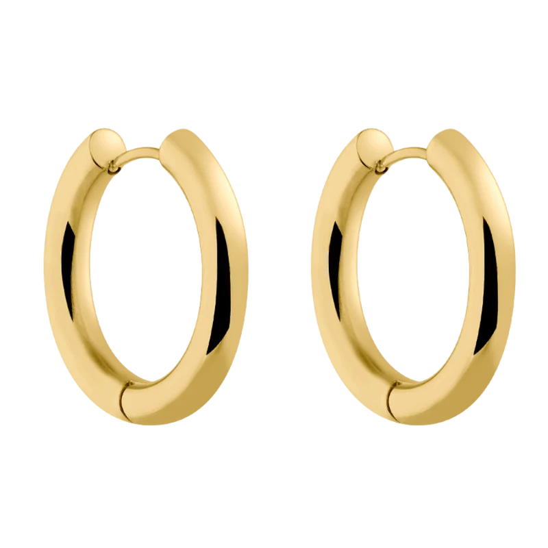 Everyday Bold Simple Huggie Ohrringe