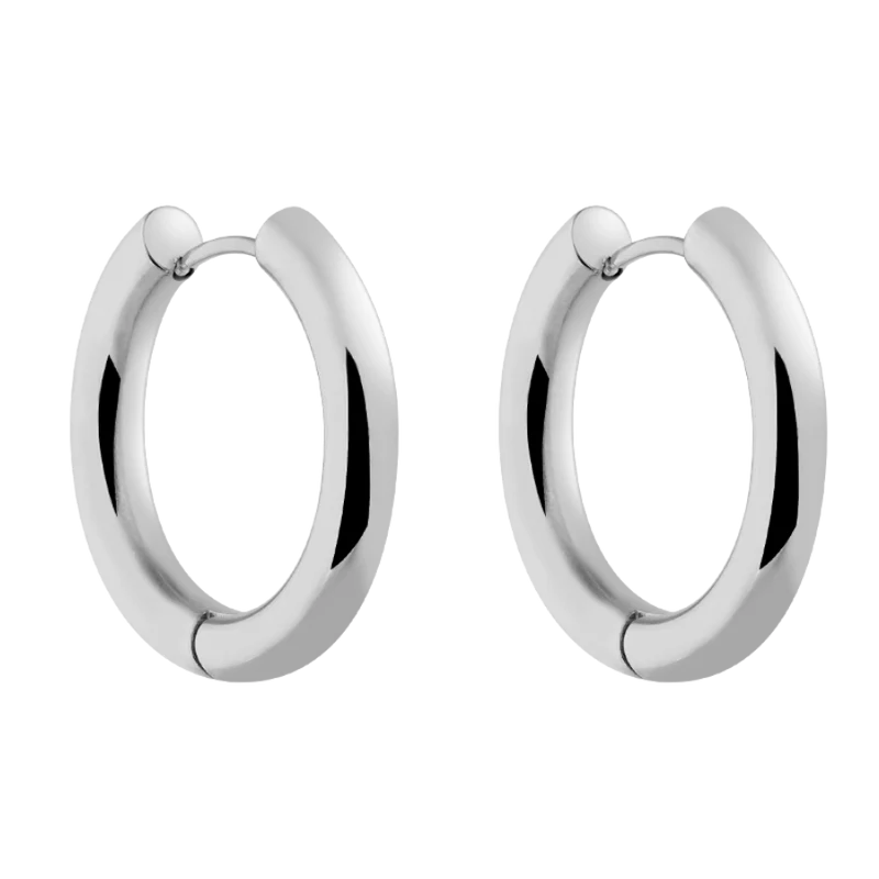 Everyday Bold Simple Huggie Ohrringe