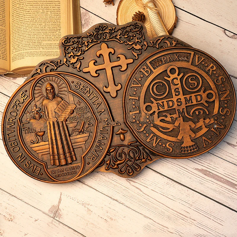 Vintage italienische Benedikt-Medaille