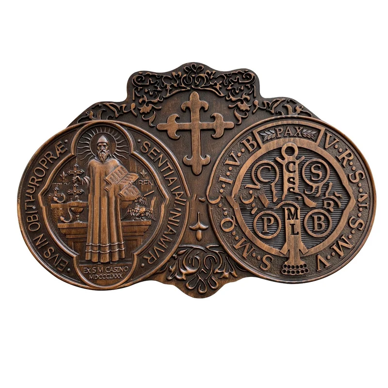 Vintage italienische Benedikt-Medaille