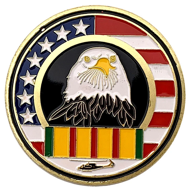 Vintage Amerikanischer Soldat Metallabzeichen Medaille