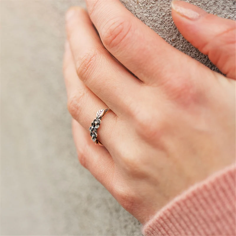 Anmutige Blume Ring