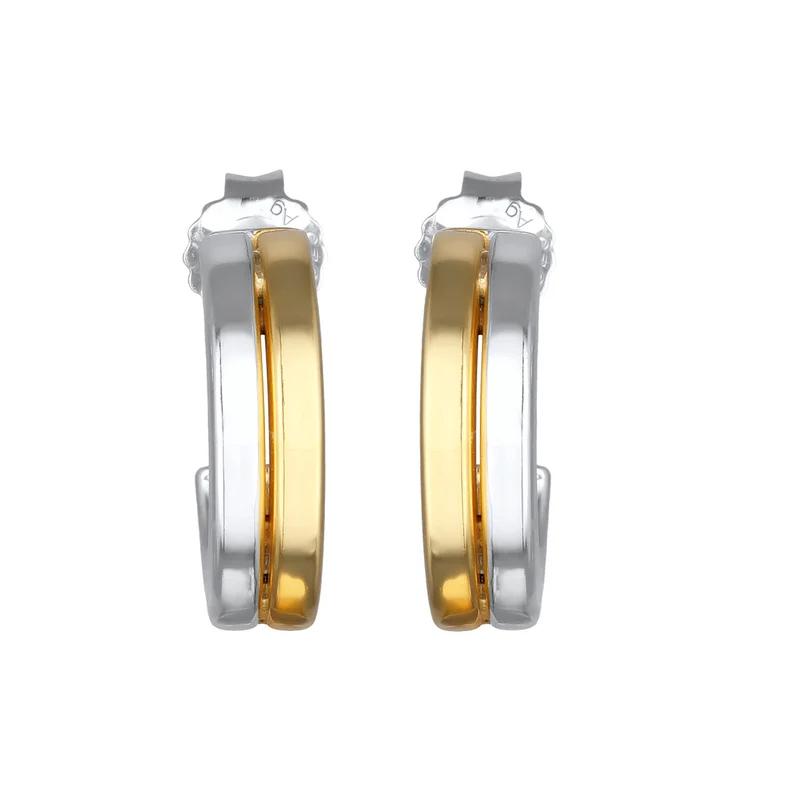 Creolen Ohrstecker | Bicolor