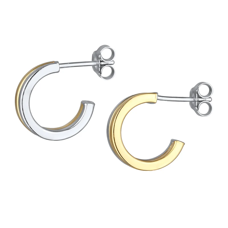 Creolen Ohrstecker | Bicolor