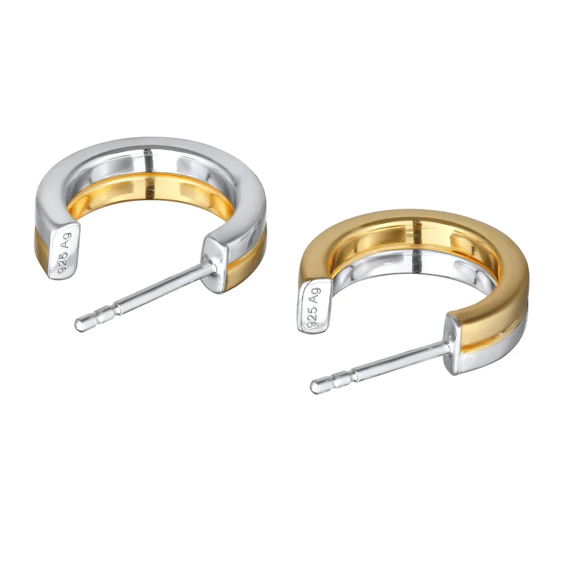 Creolen Ohrstecker | Bicolor