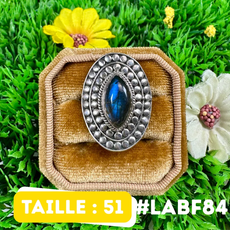 Bluefire Labradorit-Ring #LABF84