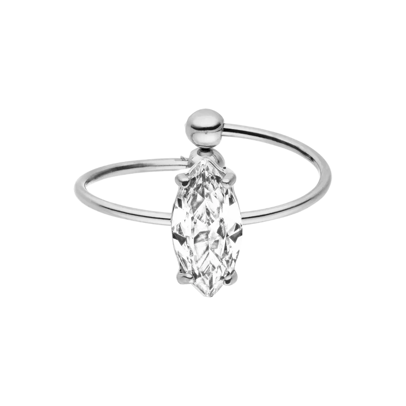Marquise Simple Ring 14K Vergoldet