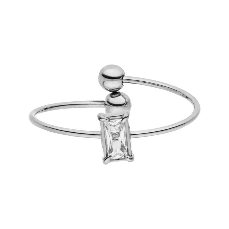 Cube Simple Ring 14K Vergoldet