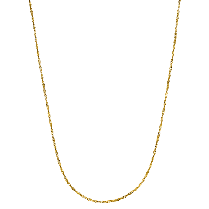 Twisted Simple Kette 14K Vergoldet