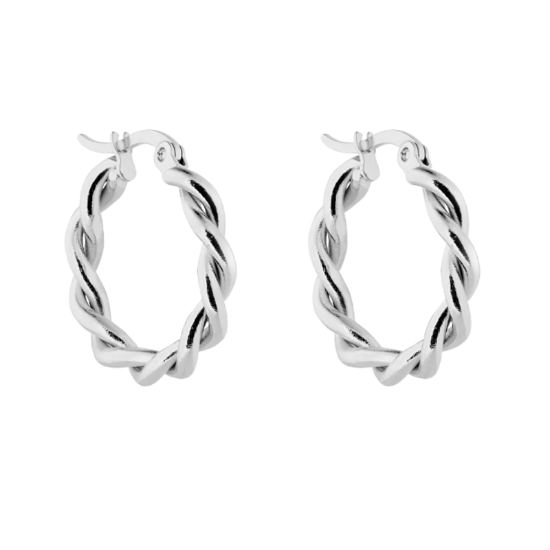 Twist Everyday Hoop Ohrringe 14K Vergoldet