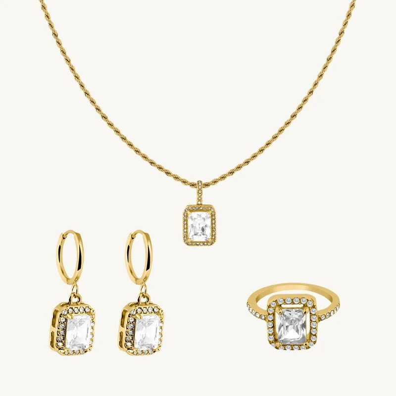 Everlasting Elegance Set 14 Karat vergoldet