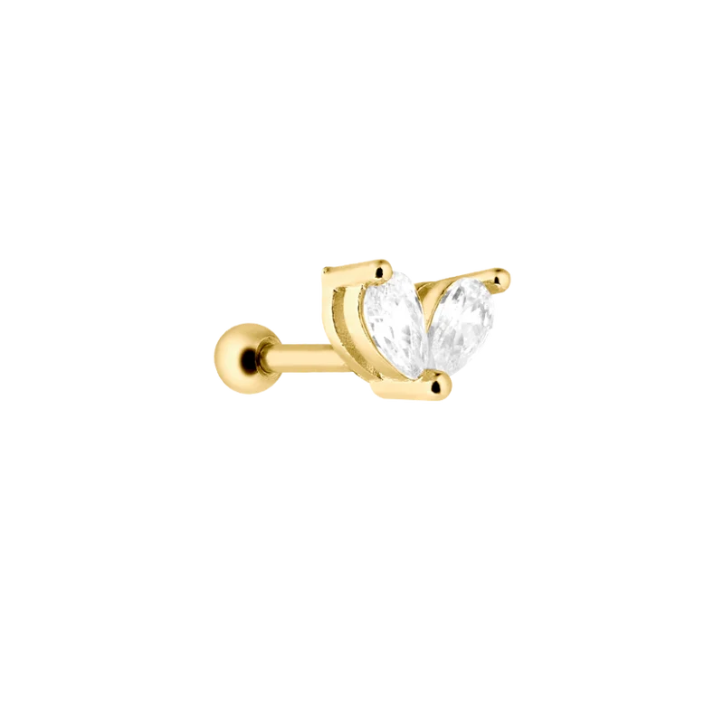 Little Lotus Ohr Piercing Gold