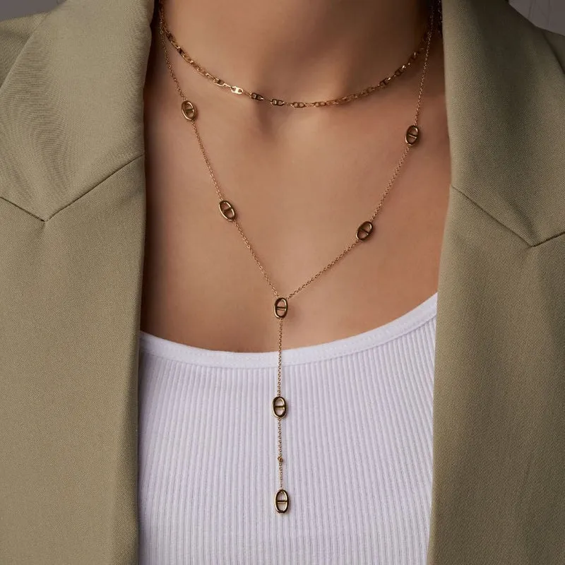 Deluxe Teresa Kette 14K Vergoldet