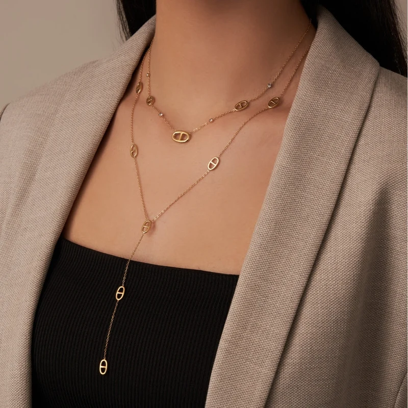 Deluxe Teresa Kette 14K Vergoldet