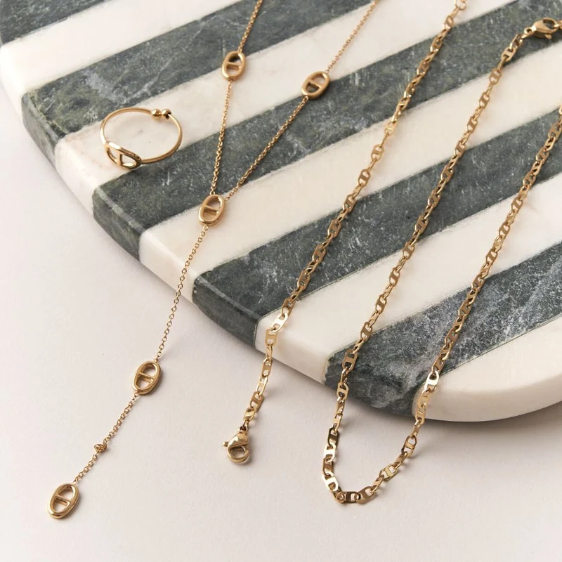 Deluxe Teresa Kette 14K Vergoldet