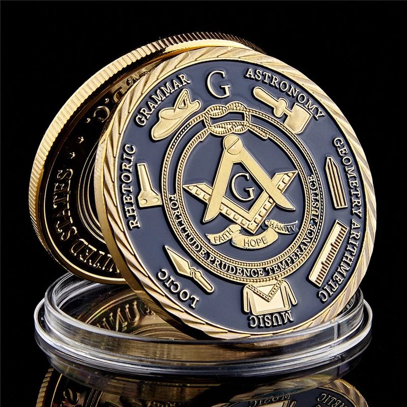 Vintage personalisierte Freimaurer-Medaille