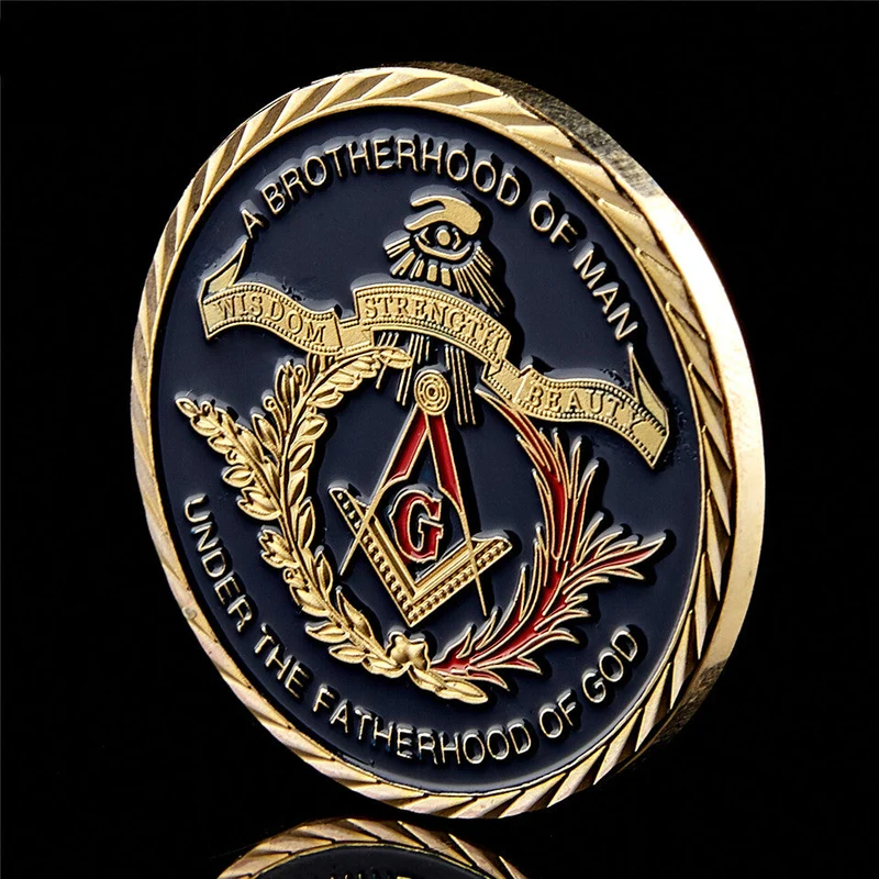 Vintage personalisierte Freimaurer-Medaille