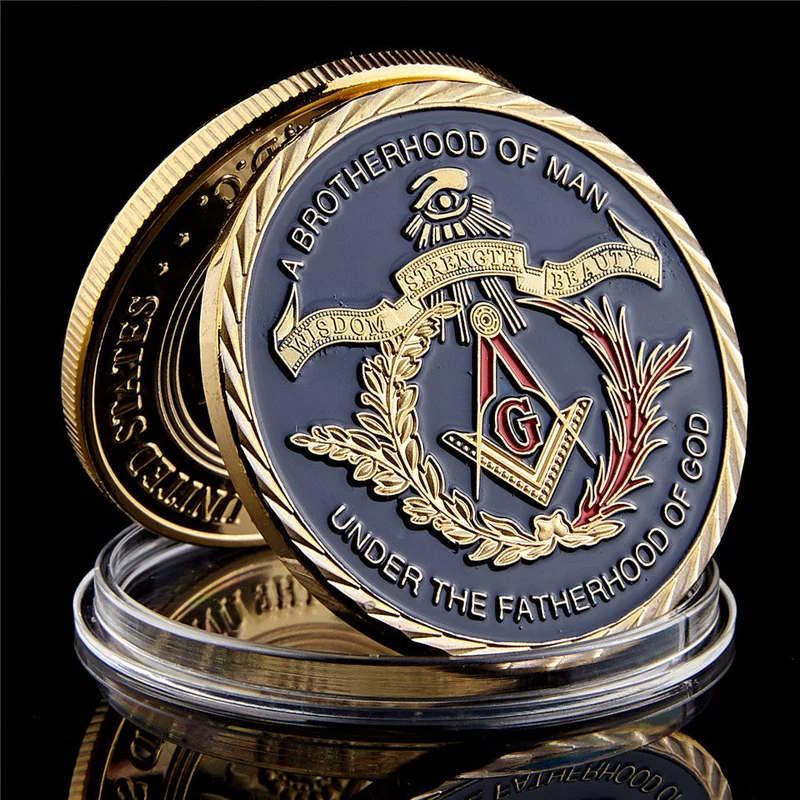 Vintage personalisierte Freimaurer-Medaille